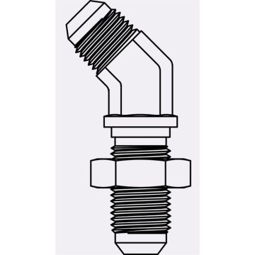 2702-LN-03-03 - 03MJ BULKHEAD UNION 45 W/LN