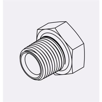 5406-P-08 - 08MP HEX HEAD PLUG-CORED