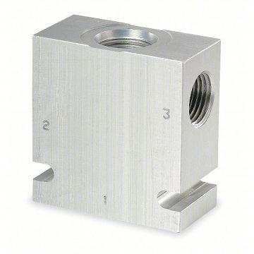 C-10-3-6T Alternative to Hydra force 7024360 Manifold Valve Body Housing, 3-Way, #6 SAE Ports, Size 10