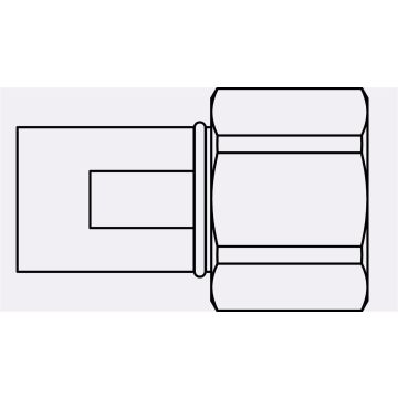 FB-12F-12FP-HN - WINGNUT 3/4" COUPLER-12FP-HEX NUT