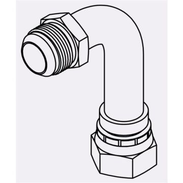 NB6701-L-04-04 - 04MJ-04FJX 90 LONG NB BENT TUBE 2.76" DL