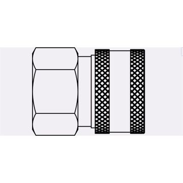 ST-04F-04FP-B - FULL FLOW 1/4" COUPLER-04FP-BRASS